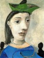 Mujer con sombrero verde 3 1939 cubista Pablo Picasso